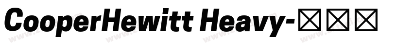 CooperHewitt Heavy字体转换